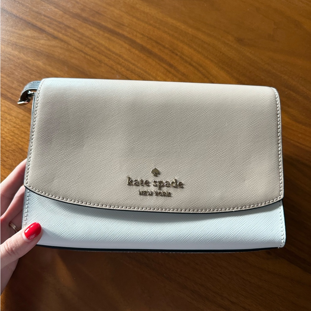 Brand new Kate Spade crossbody / handbag. Nude & cream with black accents.